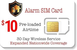 Alarm SIM Card for GSM Home/Business Security Alarm System - 30 Day Service