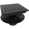 ELLO&ALLO Shower Floor Drain with Flange,Quadrato ELLO&ALLO Shower Floor Drain with Flange,Quadrato
