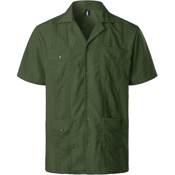 トップス SEEALL SHORT CUBA SHIRTS Amazon.com: Allsense Men's Short-Sleeve Button-Down Cuban