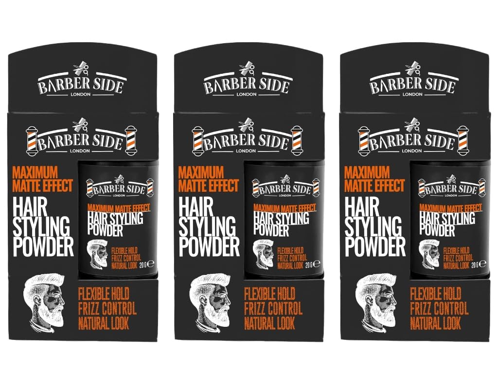 ican Barber Side London Volumizing Matte Effect Texturizing Hair Styling Powder 20g x 3