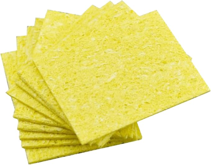 10pcs Soldering Iron Sponges Pads Solder Iron Tip Cleaner Cleaning