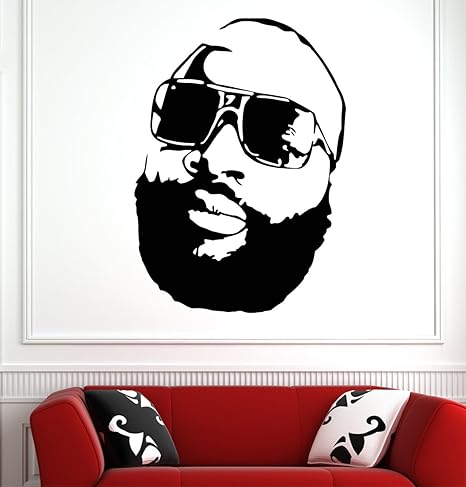 Rick Ross Wall Decals Decor Vinyl Stickers Gmo2505 Amazon Ca