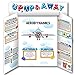 ArtSkills Eye Catcher Poster Board Shapes with Glue Stick for School Projects, Neon & Holographic Colors, 85 Pieces