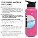 Simple Modern 18 oz Summit Water Bottles + Extra Lid - Vacuum Sealed Wide Mouth Aluminum Vessel 18/8 Stainless Steel Flask - Pink Hydro Travel Mug - Cotton Candy