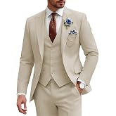 SPTALLFITJSV Mens Suit 3 Piece Slim Fit Wedding Business Suits for Men Three Piece Suit Set Formal Peak Lapel Elegant