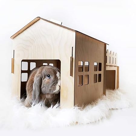 wooden playhouse for rabbits
