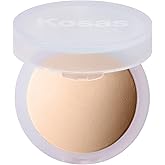 Kosas Cloud Set Face Setting Powder - Smoothing Shine Control, Soft, Sheer Translucent Makeup Finish, Portable & Long-Lasting Loose Pressed Baking Powder - Feathery (Sheer Light Medium)