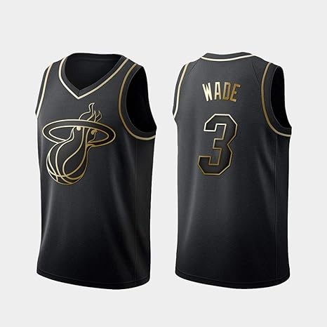 GUOJIUXIAO NBA Jersey, Calor Wade Nº 3 Uniforme Bordado Baloncesto ...