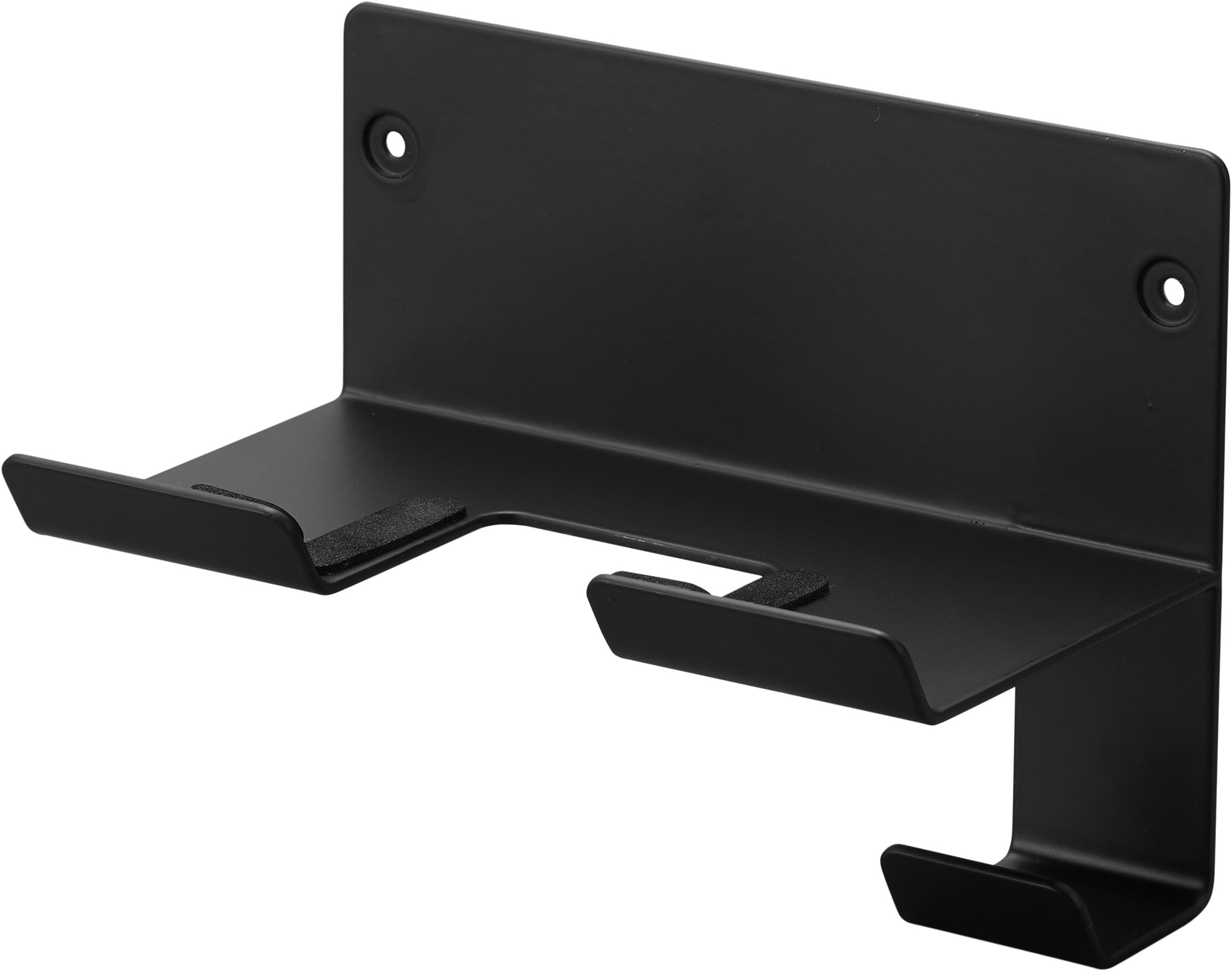 山崎実業(Yamazaki) 【 石こうボードピンセット・木ネジ 付属 】 石こうボード壁対応 ウォールドライヤーホルダー ブラック 約W16×D9.3×H11.8cm タワー tower ドライヤー収納 コードもまとめて収納 4509商品画像