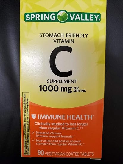 Amazon Com Spring Valley C Suplemento 1000 Mg 90 Tabletas Health Personal Care