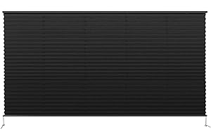 Dulepax RV Blinds,RV Pleated Shades,RV Blinds Pleated Shades, 62" W x 32" L Black RV Window Shades,Camper Blinds,RV Window Blinds for RV Camper Travel Trailers Motorhome's Window