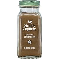 Simply Organic Ground Ceylon Cinnamon, Certified Organic, Vegan | 2.08 Ounce | Cinnamomum verum J. Presl