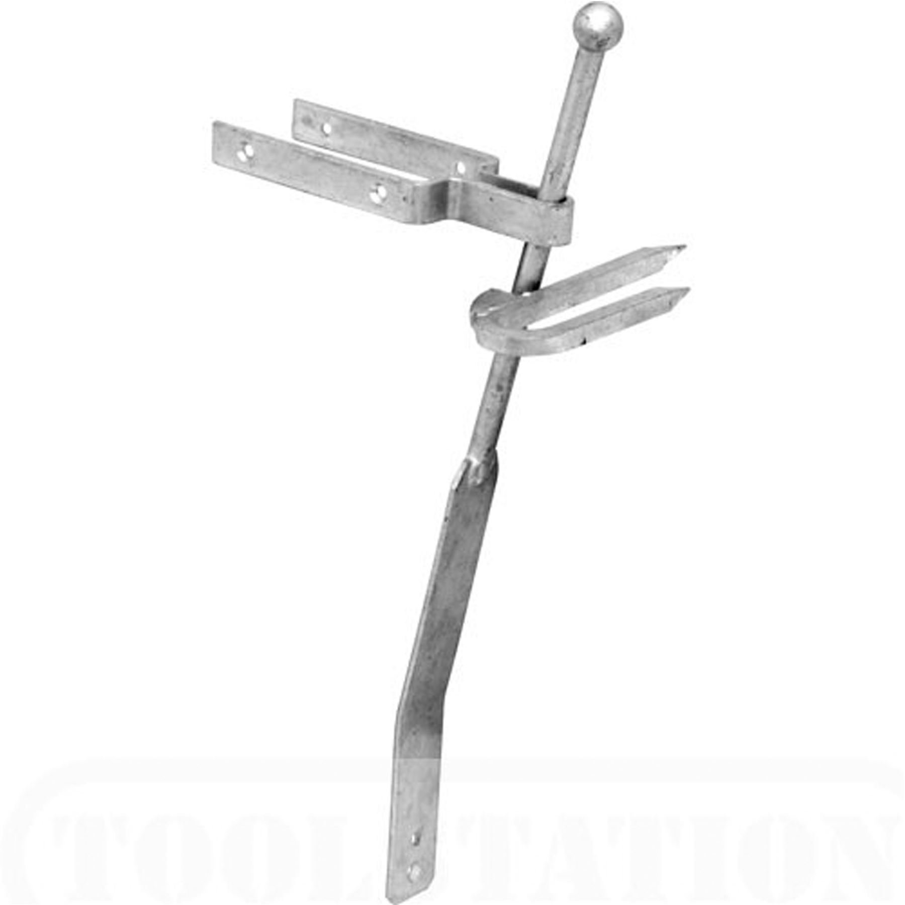 White Hinge Limited Field Gate 600mm Spring Fastener Latch Set & Fixings