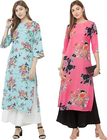 Womens crepe Straight Kurta