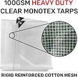 Cost Wise Clear Reinforced Tarpaulin 4m x 6m Garden Ground Sheet view 3