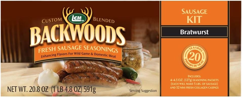LEM Backwoods Bratwurst Fresh Sausage Kit