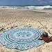 Labhanshi Indian Mandala Round Roundie Beach Throw Tapestry Hippy Boho Gypsy Cotton Tablecloth Beach Towel, Round Yoga Mat