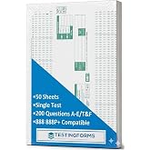 TEST-884E (50 Sheet Pack) 884 E Scantron Compatible Testing Forms