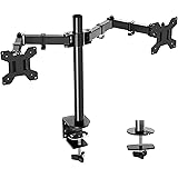 MOUNTUP Dual Monitor Desk Mount Stand, Full Motion Computer Monitor Arm Mount for 2 LCD Screens up to 27 Inch, Dual…