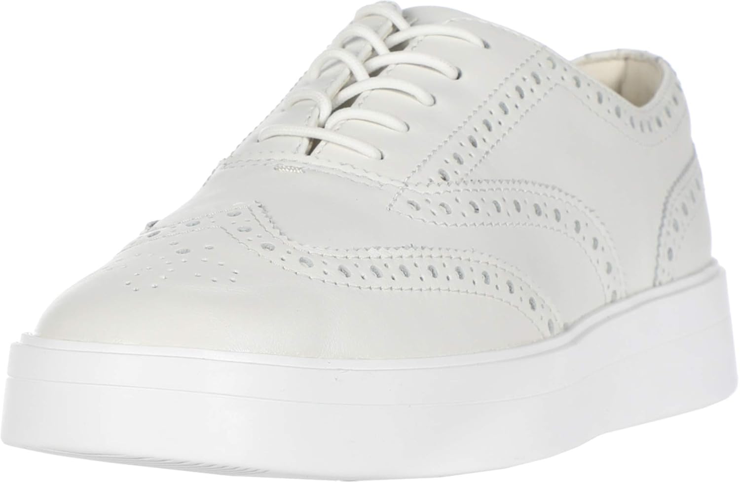 clarks white brogues