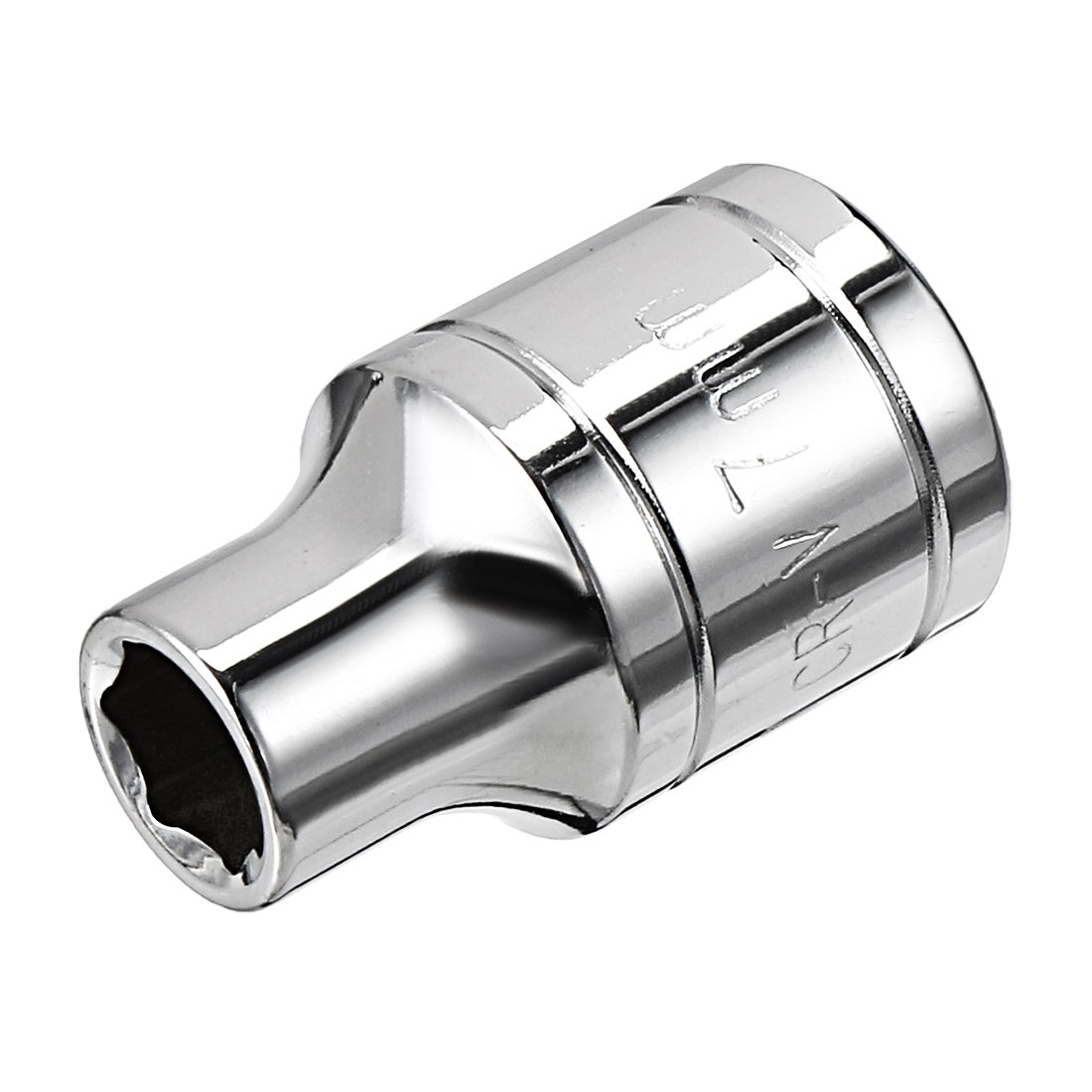 Sourcingmap 3/8-Inch Drive 7mm 6-Point Shallow Socket, Metric, Cr-V