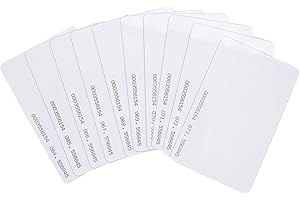 Gialer Contactless 125kHz RFID Proximity Cards Smart ID Card 0.8mm Thick for Access Control System & Time Attandance & Door Entry Access (50packs)