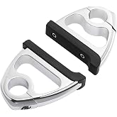 TCT-MOTORPARTS Chrome 1.25" Highway Engine Guard Toe Rests Fits for Harley Touring Road King Glide Softail Dyna XL