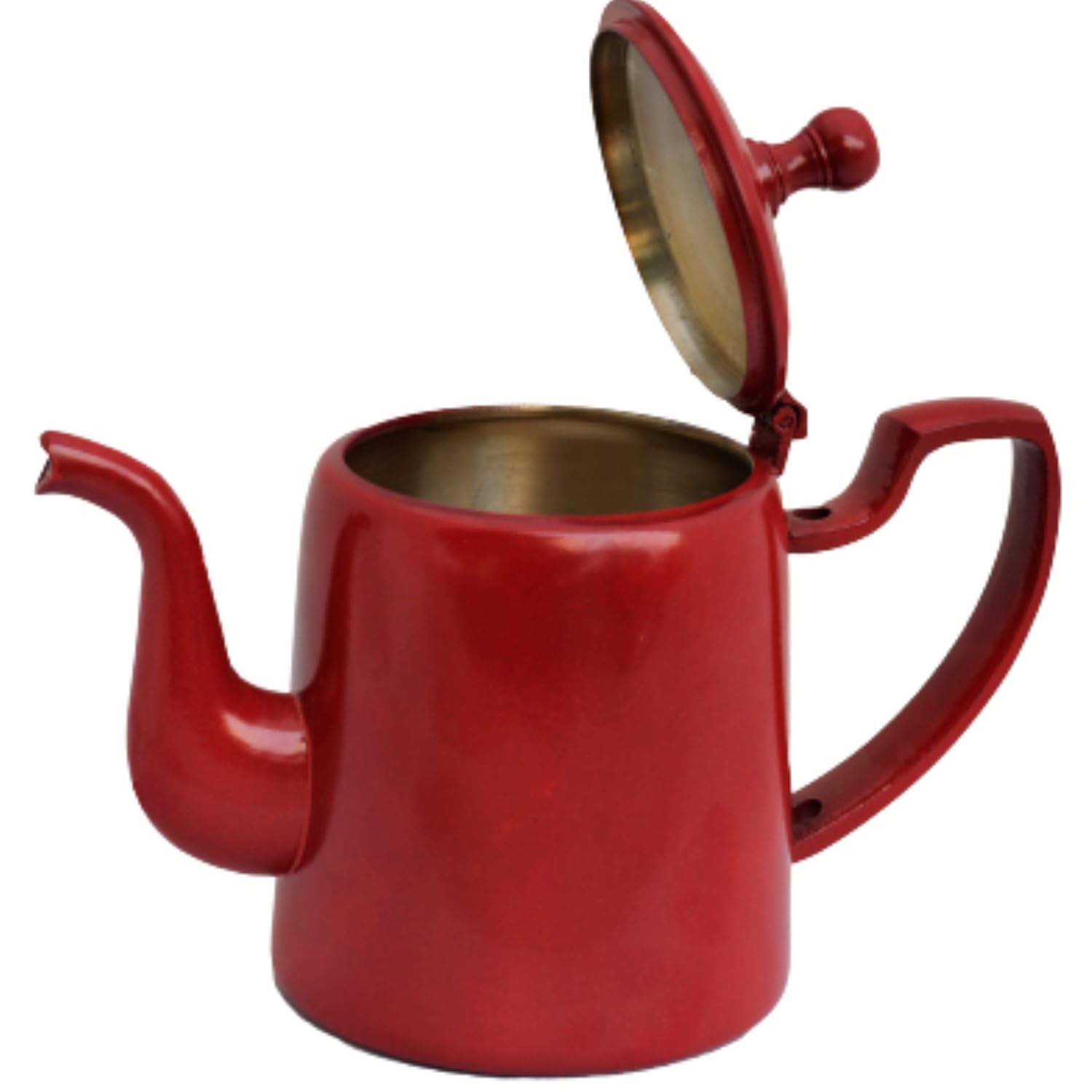 Buy Mittal Teas Delightful Modern Kitchen English Metallic Teapot with Handle & Inbuilt