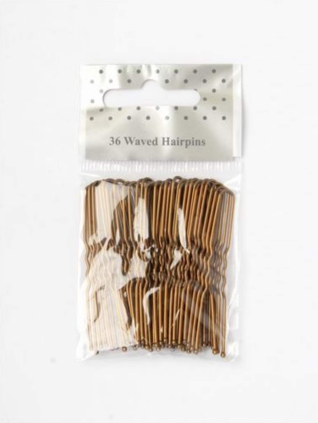 La Peach Fashions Ladies Regular Hair Styling Kirby Grips and Bun Pins - Waved Hair Pins, Size 50 mm (Brown)