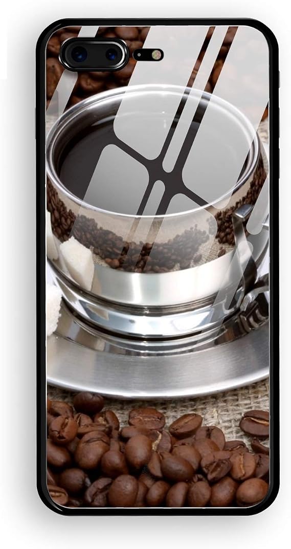 Amazon Com Iphone 7 Plus Case Iphone 8 Plus Case Coffee Black