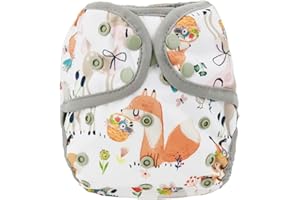 Sigzagor Baby Diaper Cover Nappy One Size 8lbs to 36lbs (Grey Deer)