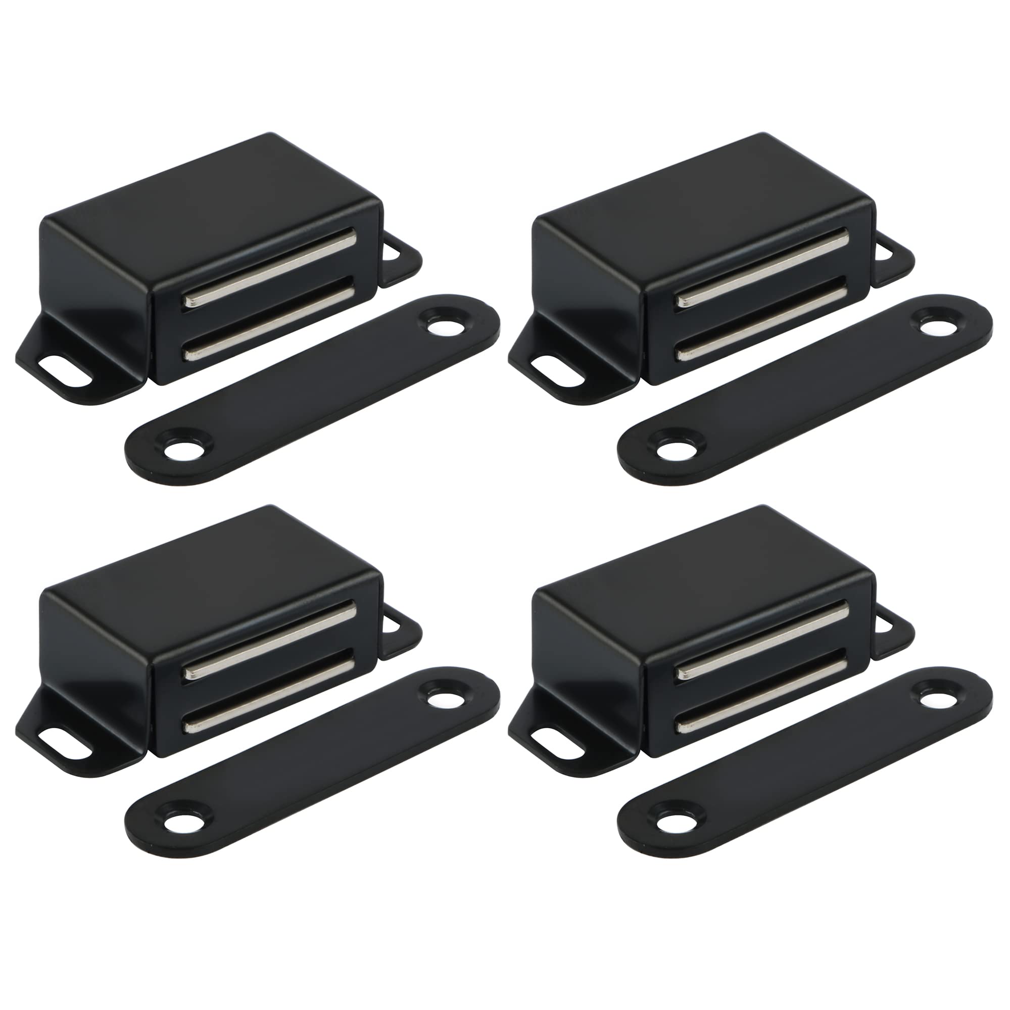 Mooche 4PACK Cabinet Magnets, Magnetic Door Catch 10KG Cupboard Door Magnets, Stainless Steel Heavy Duty Cabinet Drawer Magnet Latches for Kitchen Wardrobe Closet Closure