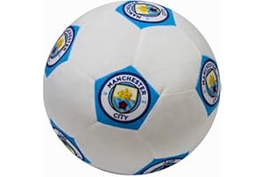 Character World Manchester City FC 3D Soccer Cushion | Fluffy Stuffed Toy Soccer Ball