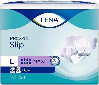 TENA Large Slip Maxi Pack of 24 with ConfioAir Breathable Core