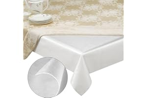 tablecloths by design - Quality Table Pad Protector, Superior Protection from Spills, Scratches & Heat - Reusable Table Cloth with Cushion Flannel Backing (90" L x 54" W)