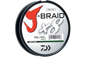 Daiwa J-Braid 150-Meter 8-Strand Woven Round Braid Line