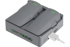 Two-Way Battery Charger with Storage Charge for DJI Neo 2 Drone, 45W Dual Charging Hub Support PD Fast Charging for DJI Neo 2