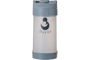 Davijo Formula Dispenser - Completely Replaces Hand Scooping - Fill The Desired Portion with just a Few clicks - Formula Container to go - 10ounces Baby Milk Powder Storage