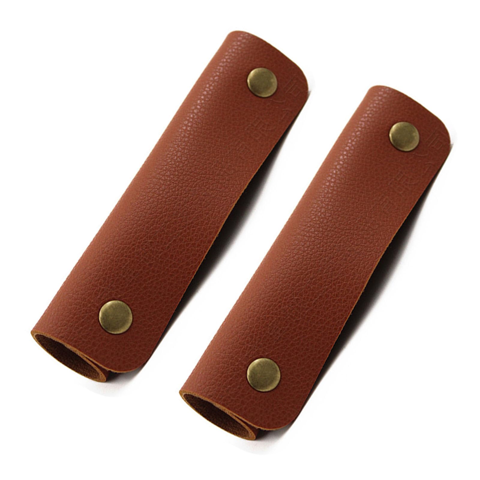 2Pcs Soft Luggage Handle Wrap PU Leather Handbag Handle Covers Comfortable Handle Protector Cover Strap Wallet Handle Grip Protector for Handbag Suitcase Luggage