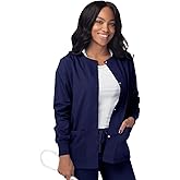 Sivvan Scrubs for Women - Front Snap Warm - Up Jacket