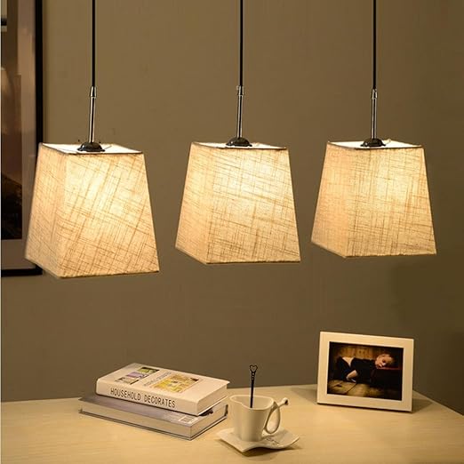 focos color beige tela e27 x