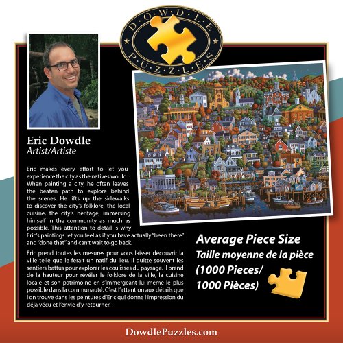 Dowdle Folk Art Plymouth Jigsaw Puzzle (1000 Piece)