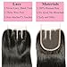 Beauty Forever Hair Brazilian Virgin Straight Hair Weave 3 Bundles with 1 Piece 3 Part Lace Closure 100% Unprocessed Human Hair Extensions Natural Color 16 18 20+14 Closure