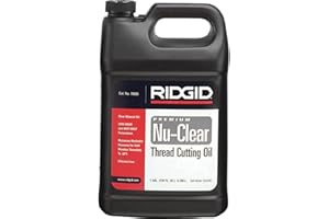 ​​RIDGID 70835 Nu-Clear Thread Cutting Oil, 1 Gal, Halogen, PCB and Chlorine-Free, Designed to Prolong Equipment Life, Cools Threads and Pipes