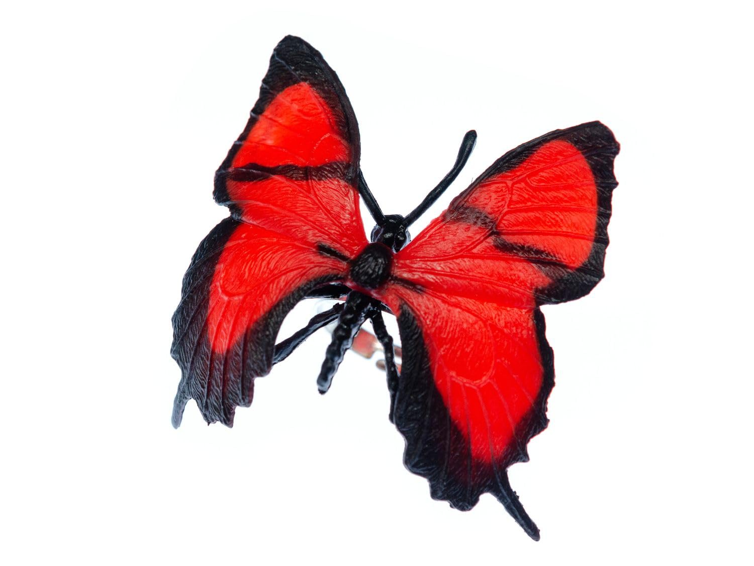 Miniblings Butterfly Ring Butterflies Insects Insect Animal Caterpillar Red