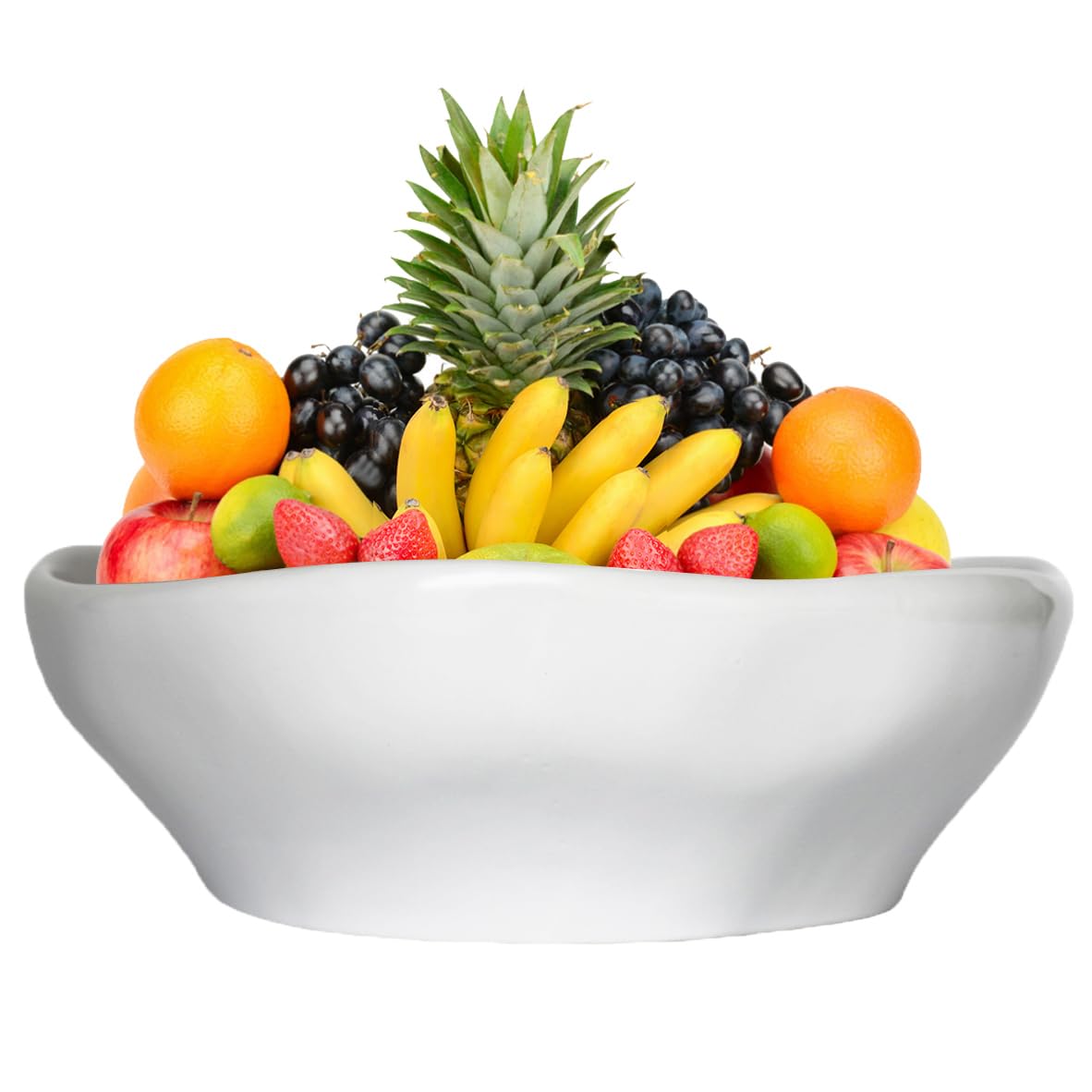 Photo 1 of 12'' Fruit Bowl for Kitchen Desktop,80 oz Salad Bowls Creative Serving Bowls for Entertaining Party Dinner Banquet Housewarming