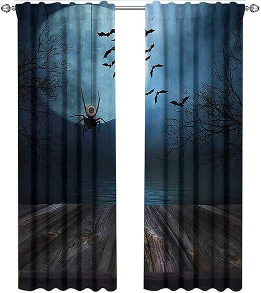 Amazon Com Shenglv Halloween Kitchen Curtains And Valances Set