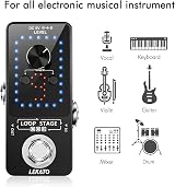 LEKATO Guitar Looper with Built-in Tuner, 9 Loop Tracks, 40 Min Overdub view 8