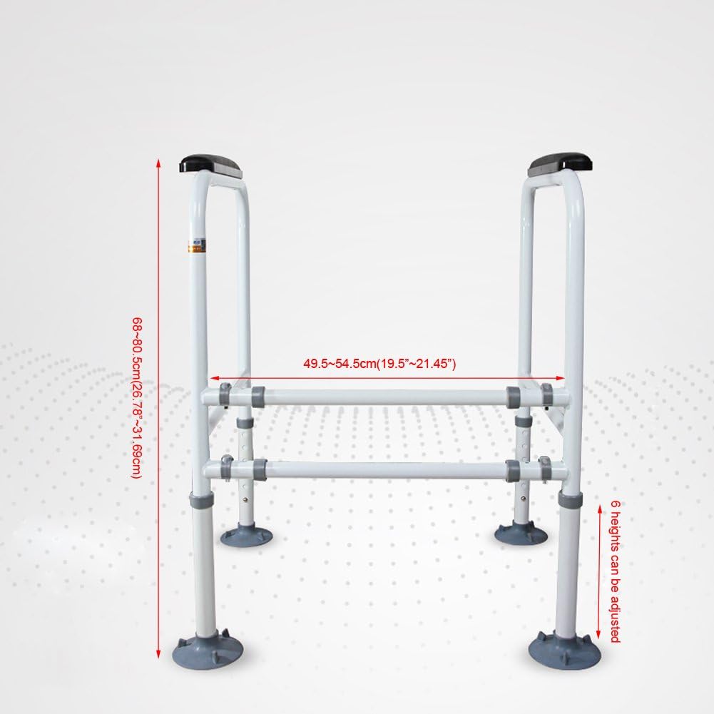 Doremy Bathroom Safety Toilet Rail Stand Alone Adjustable Handrail Frame Suction Cups for The Elderly and The Pregnant Weak Patients Disabled Postoperative Safe Support Aid: Health & Personal Care