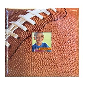 MBI 13.2×12.5 Inch Sport and Hobby Postbound Album with 12×12 Inch Pages, Football Theme (865404)